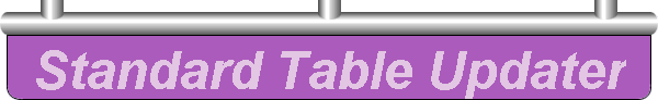 Standard Table Updater