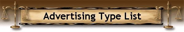 Advertising Type List