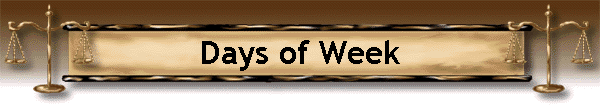 Days of Week